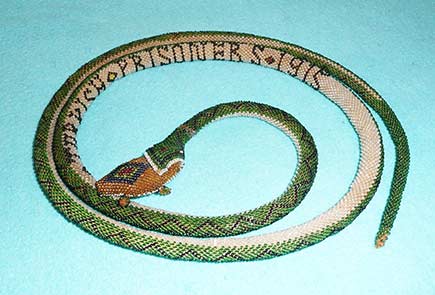 beaded snake for Volume 19 2007